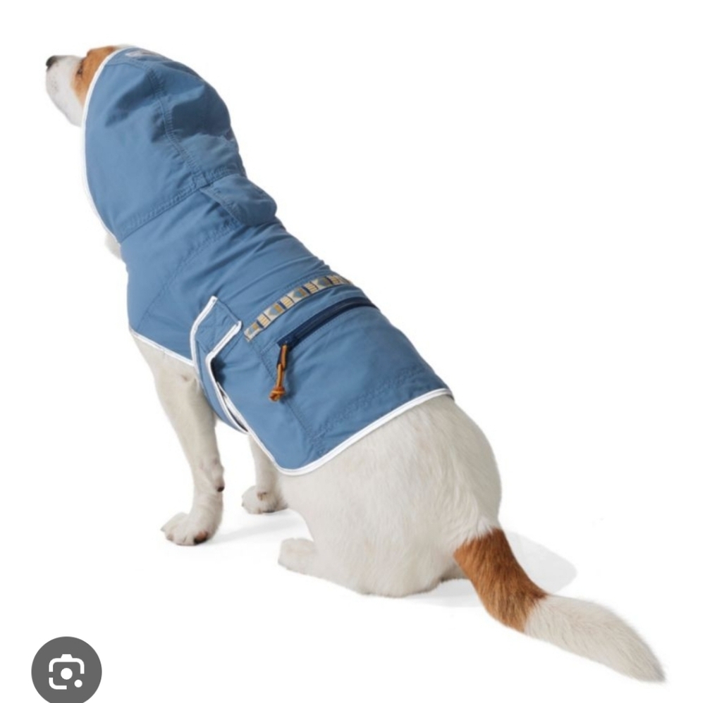 LL Bean Mountain Anorak Blue Dog Jacket - Small
